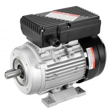 VEVOR 0,55 kW Elektromotor 1400 U/min, AC 220–240 V, 4,5 A, 80, B34-Rahmen, Luftkompressormotor einphasig, 19 mm Keilwelle, Rechts-/Linkslauf für landwirtschaftliche Maschinen und allgemeine Geräte