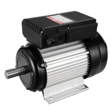 VEVOR 2,2 kW Elektromotor 2800 U/min, Wechselstrom 220–240 V, 13,8 A, 90 l, B3-Rahmen, Luftkompressormotor einphasig, 24 mm Keilwelle, Rechts-/Linkslauf für landwirtschaftliche Maschinen und allgemeine Geräte