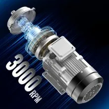 VEVOR 1,5 kW Elektromotor 3000 U/min, Wechselstrom 230 V/400 V, 9,5 A/3,5 A, 90 l, B3-Rahmen, Luftkompressormotor 3-phasig, 24 mm Keilwelle, Rechts-/Linkslauf für landwirtschaftliche Maschinen und allgemeine Geräte