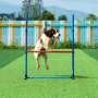 VEVOR Hunde-Agility-Trainingsausrüstung, 5-teiliges Set mit verstellbaren hohen Hürden, 6 Slalomstangen, Tunnel, Sprungring, Pausenbox, Pfeife, faltbarer Schüssel, Hindernisparcours-Set für Welpen mit Aufbewahrungstaschen
