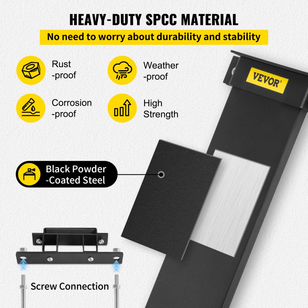 VEVOR Motorsägenhalterung SPCC-Stahl Motorsägenhalter 54,5 x 13 x 1,8 cm Sägekettenschutz Geeignet für Sägenlänge bis zu ca. 51 cm Schwertschutz für