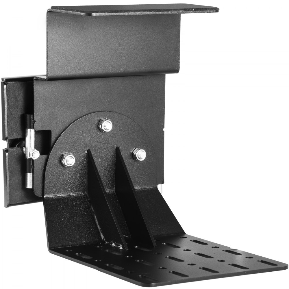 VEVOR Kettensägenhalter, Pulverbeschichtete Stahlkette, Werkzeughalterung Zubehör mit U-Form Bolzen, Universal Sägepresse Träger Kit für ATVs, UTVs, Traktoren, LKWs, Nutzfahrzeuge, Schwarz