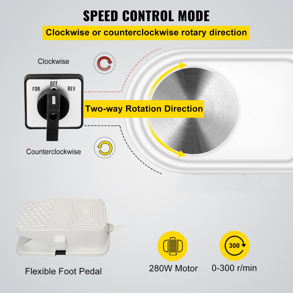 Mophorn Electric Pottery Wheel 25cm Pottery Wheel Shaping Machine 280W Electric Pottery Wheel Ceramic Machine 220V Ceramic Wheel Machine DIY Adjustable Feet with Sculpting Set and for Ceramic Crafts