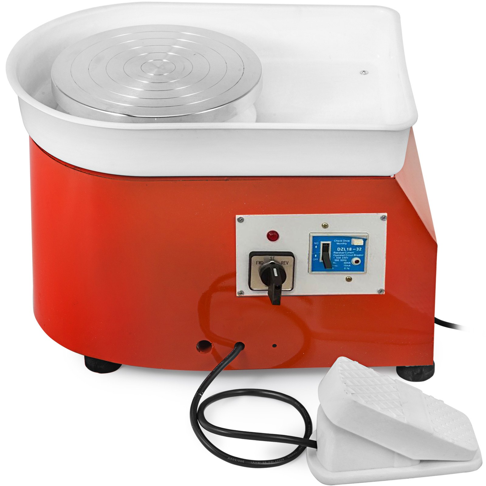 Mophorn Töpferscheibe Elektrisch 25cm Töpferscheibe Formmaschine 280W Electric Pottery Wheel Ceramic Machine 220V Keramik Radmaschine DIY Verstellbare Füße mit Sculpting Set und für Keramikhandwerk