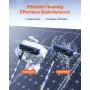 VEVOR Teleskop Waschbürste mit Teleskopstiel, 6 m lange Teleskopstange mit ausziehbarem Griff, 180° drehbarem Bürstenkopf & 20 m Schlauch, für den Haushalt & Außenbereich für Caravan-Solarpaneldecks