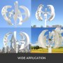 Windkraftanlage Generator Laterne Vertikale Windgenerator 300w Windturbine