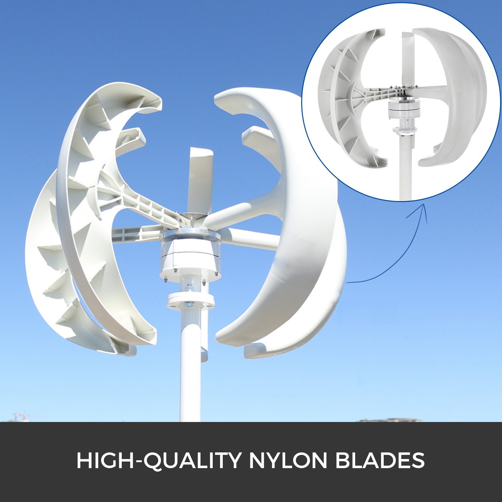 Windkraftanlage Generator Laterne Vertikale Windgenerator 300w Windturbine