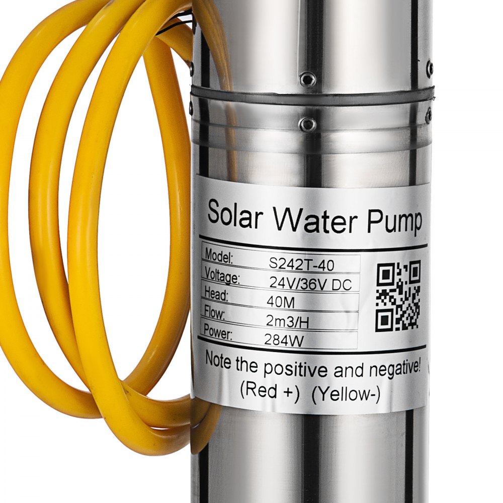 24v Dc Brushless Solar Tiefbrunnen Tauchpumpe S242t-40 Wasserpumpe 2m3/h