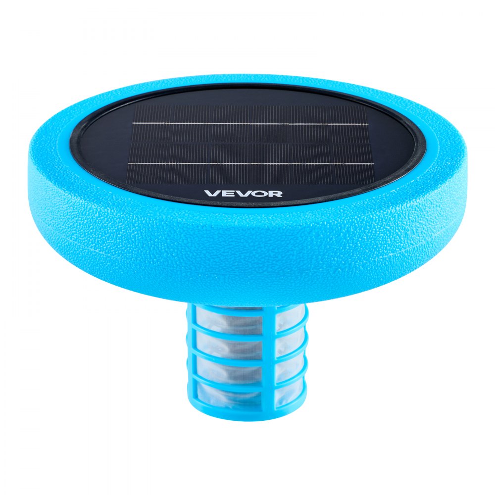 VEVOR Solar-Poolionisator bis zu 132489 L, Schwimmender Automatischer Wasserreiniger und -filter, Chlorfreies Wasser, Runder Kupfer-Poolionisator mit Kupferanode & Feder & Bürste & Filter für Spas