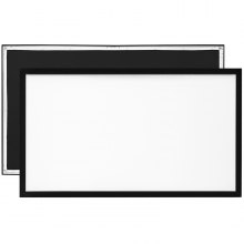 VEVOR Beamer Leinwand 257 cm x 150 cm, Projektion Leinwand Diagonale Größe 279 cm, Leinwand Deckenmontage aus PVC, 15 kg Projektionsfläche mit Blickwinkel von 160°, für Outdoor-Aktivitäten
