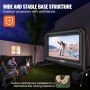 VEVOR Aufblasbare Projektion Beamer Leinwand aus PVC 215,9 cm 1080P, 4K, 3D, HDR Outdoor Indoor Tragbare Projektor Screen Filmleinwand 16: 9 für Heimkino, Garten, Camping, Freizeitveranstaltungen usw.