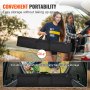 VEVOR Projektion Beamer Leinwand mit Ständer 304,8 cm HD 4K Outdoor Indoor Projektor Screen Schnelles Klappbare Tragbare Filmleinwand 16: 9 für Heimkino, Camping und Freizeitveranstaltungen Schwarz