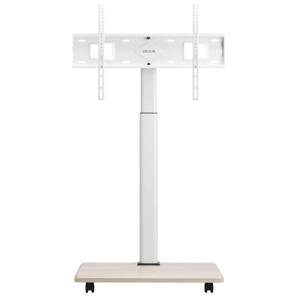 VEVOR rollbarer TV-Ständer TV-Wagen für 812,8-1778 mm TVs bis zu 45 kg, 25° Links-Rechts-Drehung & höhenverstellbare TV-Halterung mit Regal für Ecke Schlafzimmer Wohnzimmer (max. 600 x 400 mm)