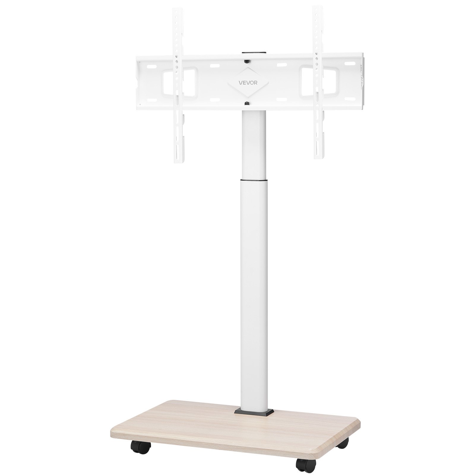 VEVOR rollbarer TV-Ständer TV-Wagen für 812,8-1778 mm TVs bis zu 45 kg, 25° Links-Rechts-Drehung & höhenverstellbare TV-Halterung mit Regal für Ecke Schlafzimmer Wohnzimmer (max. 600 x 400 mm)