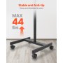 VEVOR Rollbarer TV-Ständer Mobiler Fernsehstand für 431,8-1397mm Bildschirme