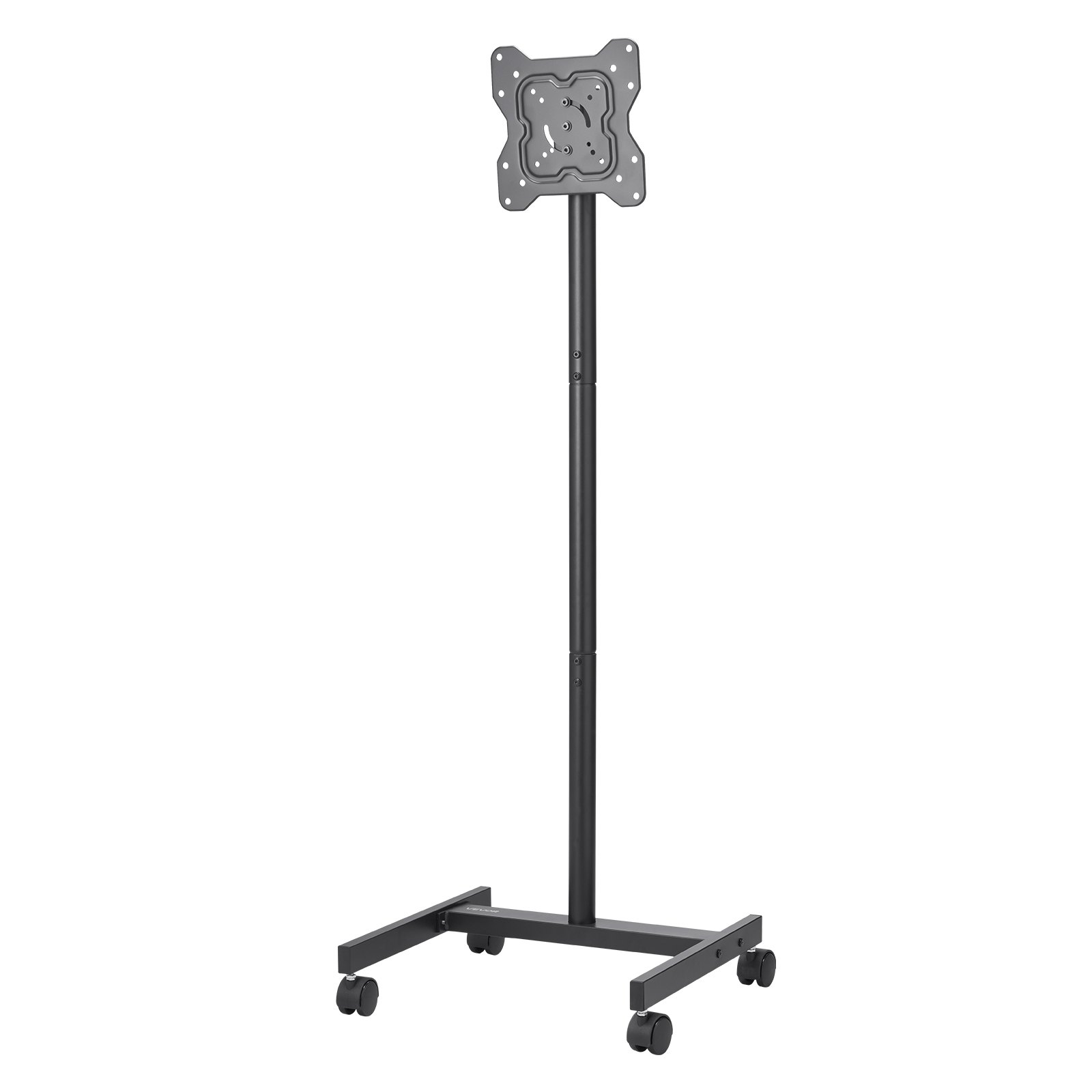 VEVOR rollbarer TV-Ständer Standfuß Fernsehstand für 431,8-1397 mm flach & Curved-TVs, tragbarer TV Bodenständer bis zu 20 kg (Max. VESA 200 x 200 mm) für Wohnzimmer Schlafzimmer Büro Outdoor