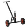 VEVOR Rangierhilfe Anhänger, Anhängerwagen, 272 kg Stützlast, 42 & 56cm einstellbare Höhe, 47,3mm Kupplungskugel, 254 mm Vollgummireifen, zum Bewegen von Wohnmobil-Bootsanhängern
