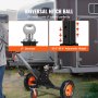 VEVOR Anhänger Rangierhilfe 113 x 77 x 71 cm für Wohnwagen Anhänger Hänger Camping 272 kg Belastbarkeit Rangierwagen mit 41-61 cm höhenverstellbarer