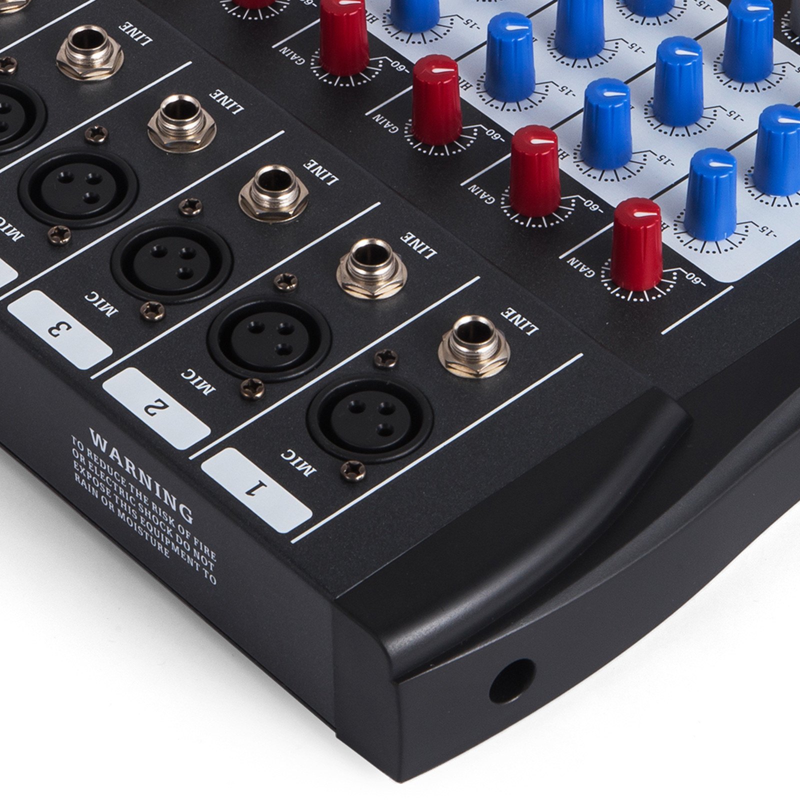 6-kanal Digital Mic Line Audio Mixer Mischpult Effect 48v Phantom Speisung Usb