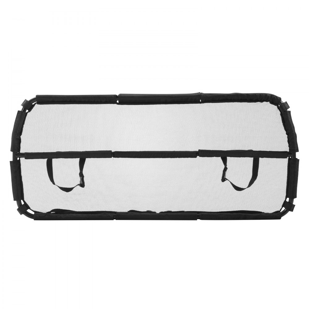 VEVOR Hunde Autobarriere 1167 mm breite Trennwand Hundegitter Autoschutzgitter Haustierbarriere mit Netzgewebe, universell passende Hunde-Autobarriere für SUVs Lkws Fahrzeuge, schwarz