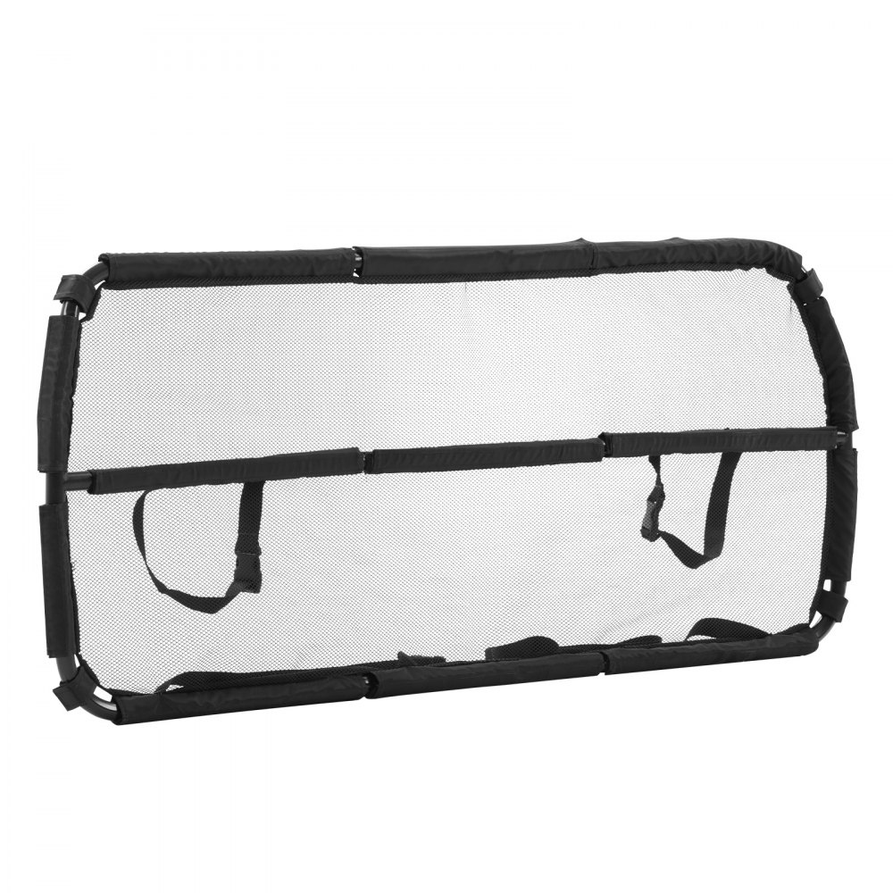 VEVOR Hunde Autobarriere 1167 mm breite Trennwand Hundegitter Autoschutzgitter Haustierbarriere mit Netzgewebe, universell passende Hunde-Autobarriere für SUVs Lkws Fahrzeuge, schwarz
