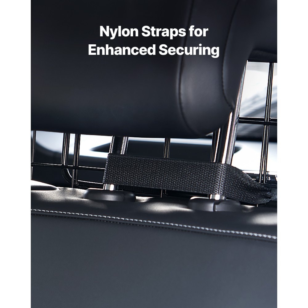 VEVOR Hunde Autobarriere einstellbare Trennwand Hundegitter 1525 mm Autoschutzgitter für die Rücksitze, Haustierbarriere aus Drahtgeflecht, universell passende Autobarriere für SUVs Lkws Fahrzeuge