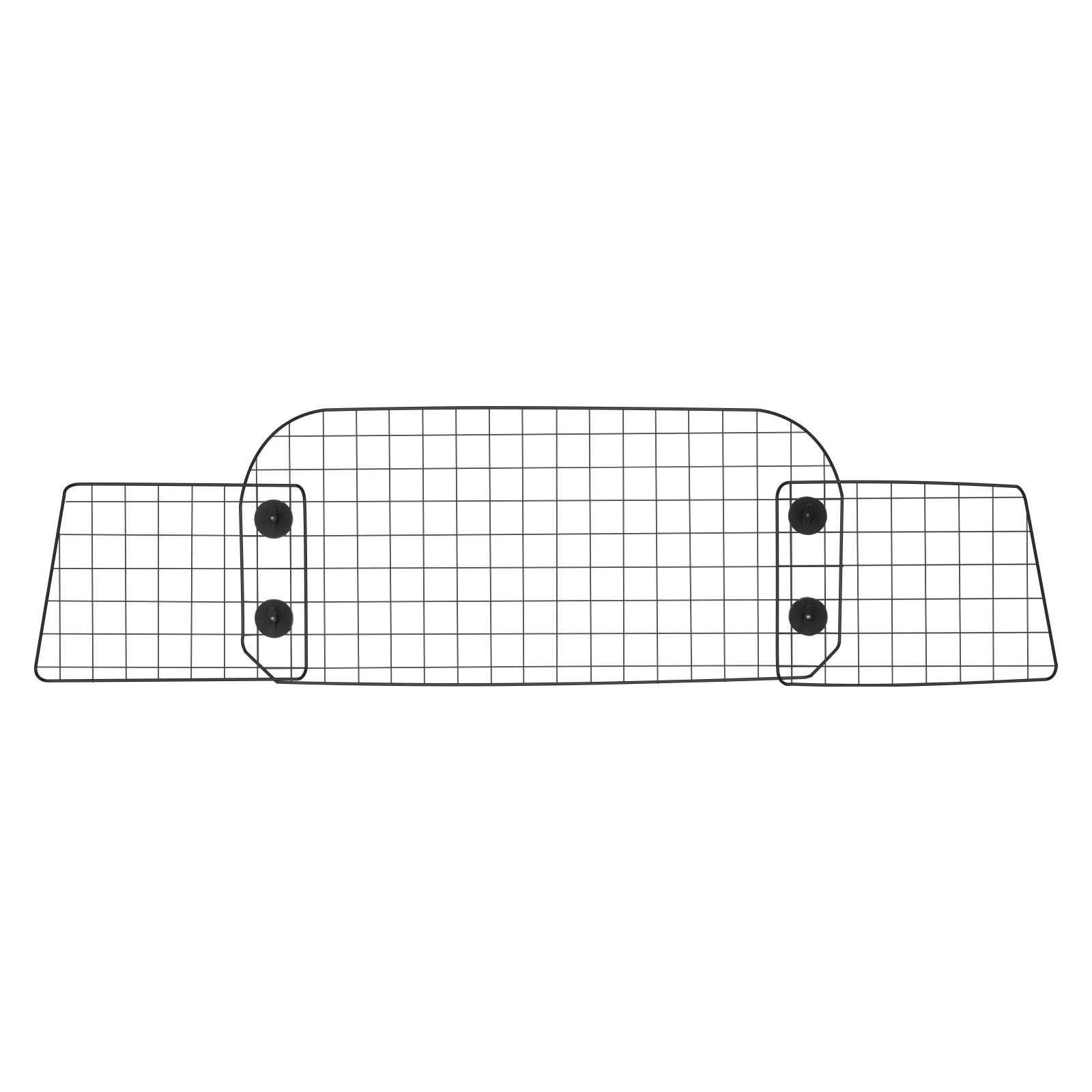 VEVOR Hunde Autobarriere einstellbare Trennwand Hundegitter (900 x 416 mm) Autoschutzgitter zur Montage auf den Vordersitzen, Haustierbarriere aus Drahtgeflecht, passende Autobarriere für SUVs Lkws