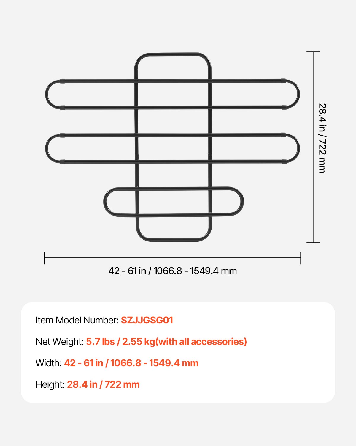 VEVOR Hunde Autobarriere einstellbare Trennwand Hundegitter Autoschutzgitter neig- und verschiebbar, Haustierbarriere mit Netzgewebe, universell passende Hunde-Autobarriere für SUVs Lkws Fahrzeuge