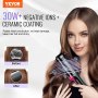 VEVOR Warmluftbürste Föhnbürste Lockenstab Hairstyler mit 75 mm ovalem Zylinder