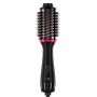 VEVOR Warmluftbürste, 4-in-1 Hairstyler und Volumizer mit galvanisiertem Titan und 65 mm ovalem Zylinder mit Keramikbeschichtung, 3-stufige Heißluft-Stylingbürste zum Trocknen, Glätten, Locken