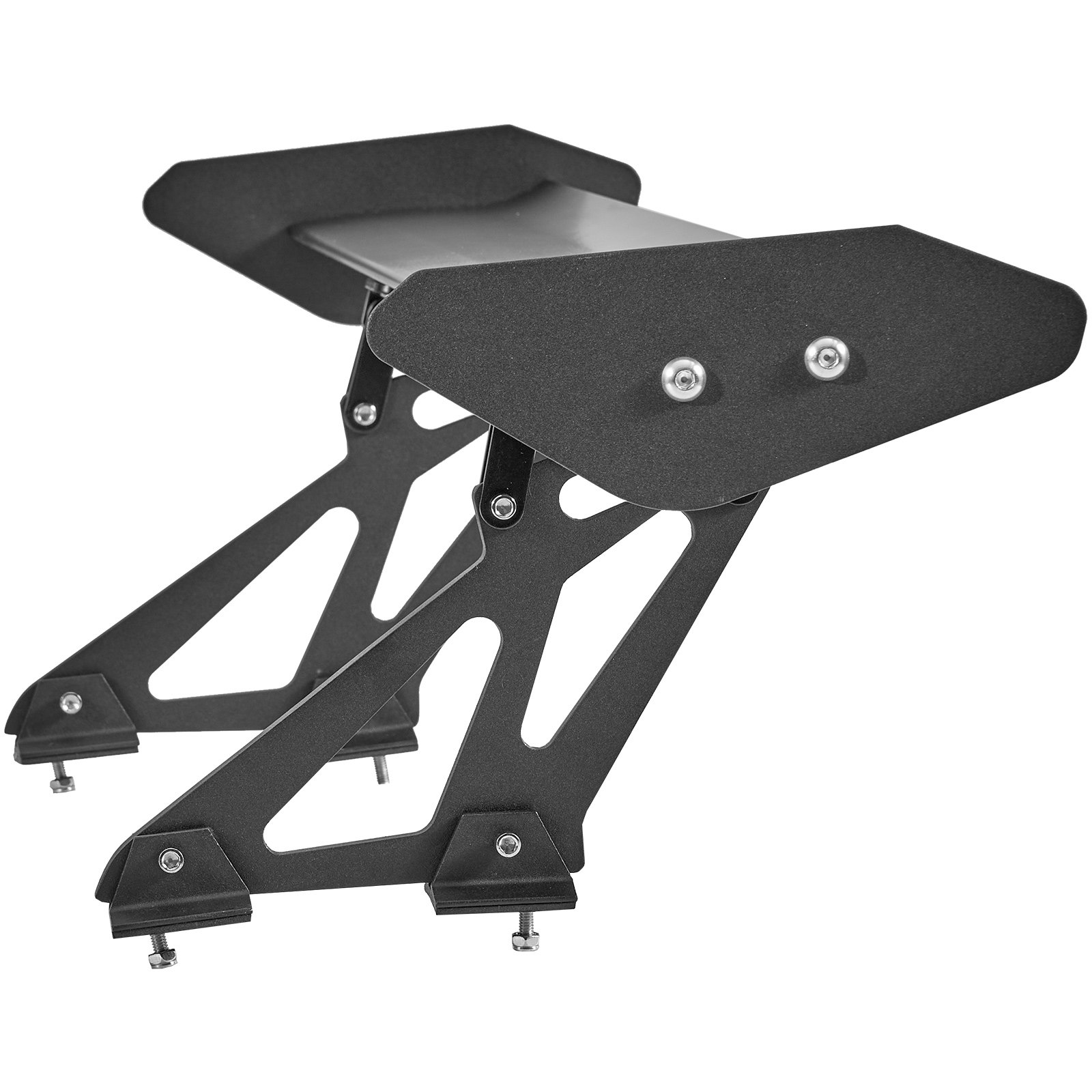 VEVOR GT Wing Autospoiler, 43,3 Zoll Universalspoiler mit Einzeldeck, verstellbares leichtes Aluminium, Auto-Heckspoilerflügel, Rennspoiler BGW/JDM Drift Schwarz