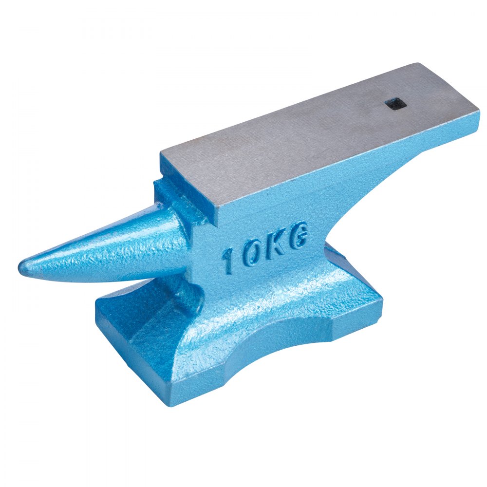 VEVOR Amboss 10 KG (22 LBS) Schmiede-Amboss für Schmiede Einzelnes Horn aus Gusseisen Schmiedwerkzeug robust