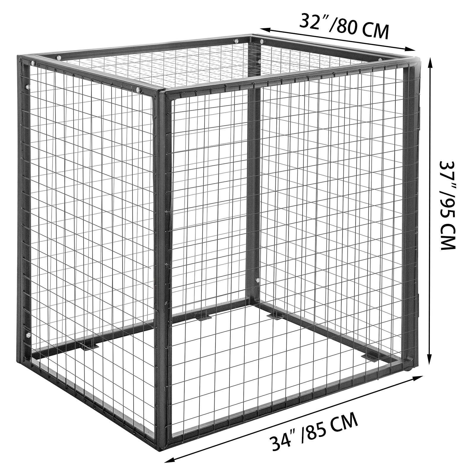 Vevor Gasflaschenlagerung Gasflaschen Aufbewahrung 4 X19 Kg Lagerschrank Depot