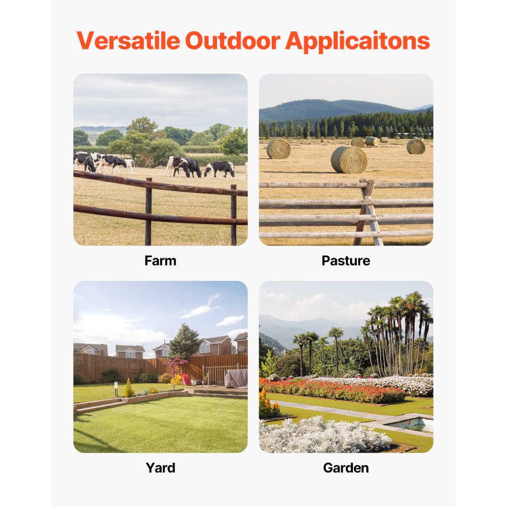 VEVOR Frontladerzinken 725kg Tragfähigkeit Ballenzinken Ballenspieß Ballentransportgabel mit einem Spieß & zwei stabilisierenden Spießen Schwerlastzinken kompatibel mit Kompaktladern & Traktoren