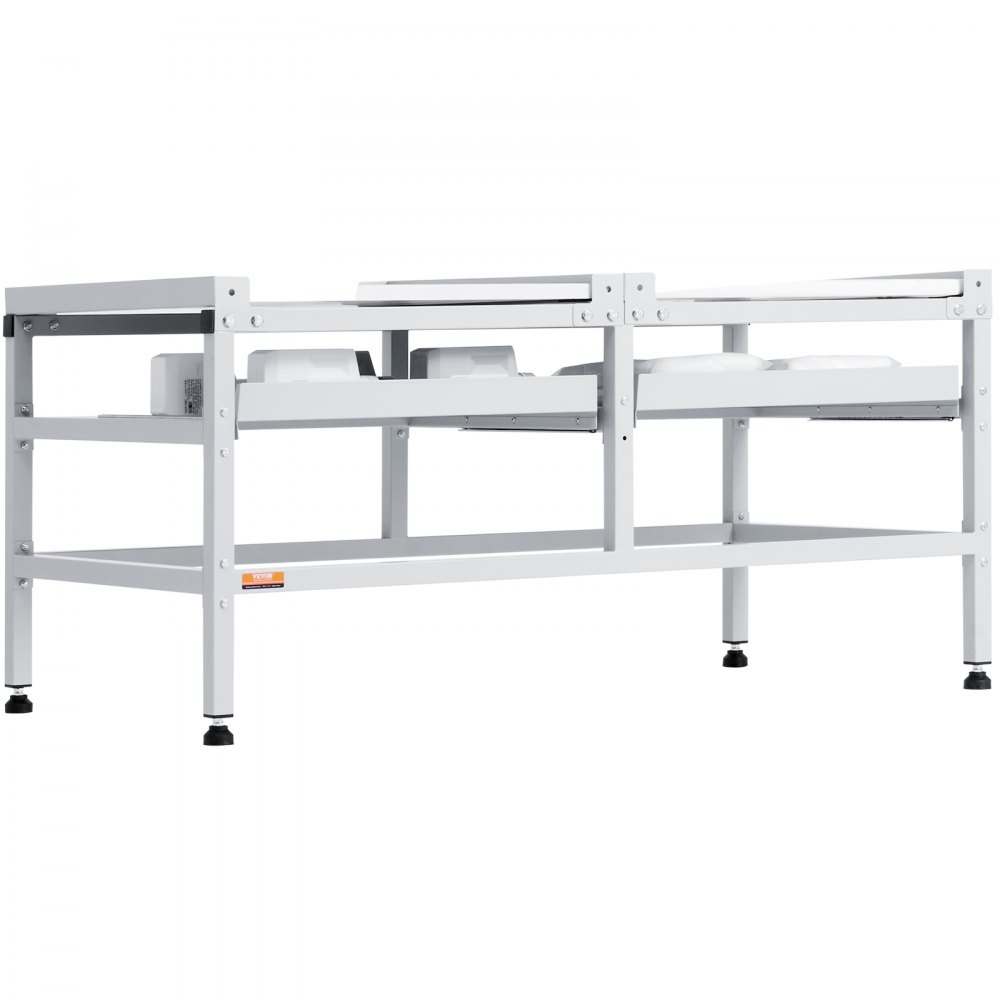 VEVOR Waschmaschinen-Untergestell, 1230x635x625 mm  Podest für Waschmaschine, 267 kg Tragkraft, Waschmaschinen- & Trocknersockel mit Doppelablagen, 4 verstellbare Füße zum Anheben von Waschmaschinen