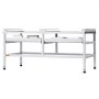 VEVOR Washing Machine Base, 1230x635x625 mm, Washing Machine Pedestal, 267 kg Load Capacity, Washing Machine & Dryer Base with Double Shelves, 4 Adjustable Feet for Lifting Washing Machines