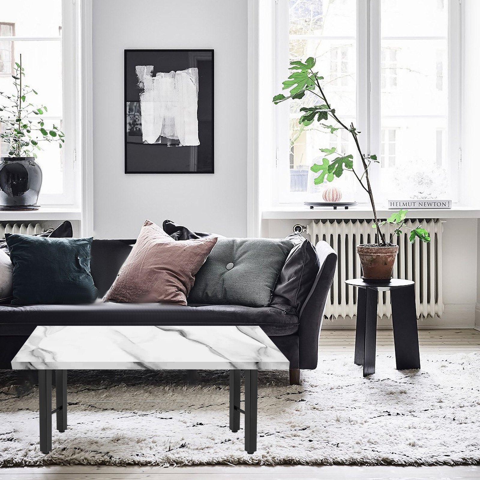 2x Tischgestell Gestell Tischbeine 56cm Industriedesign Gummifüße Tv-schränke