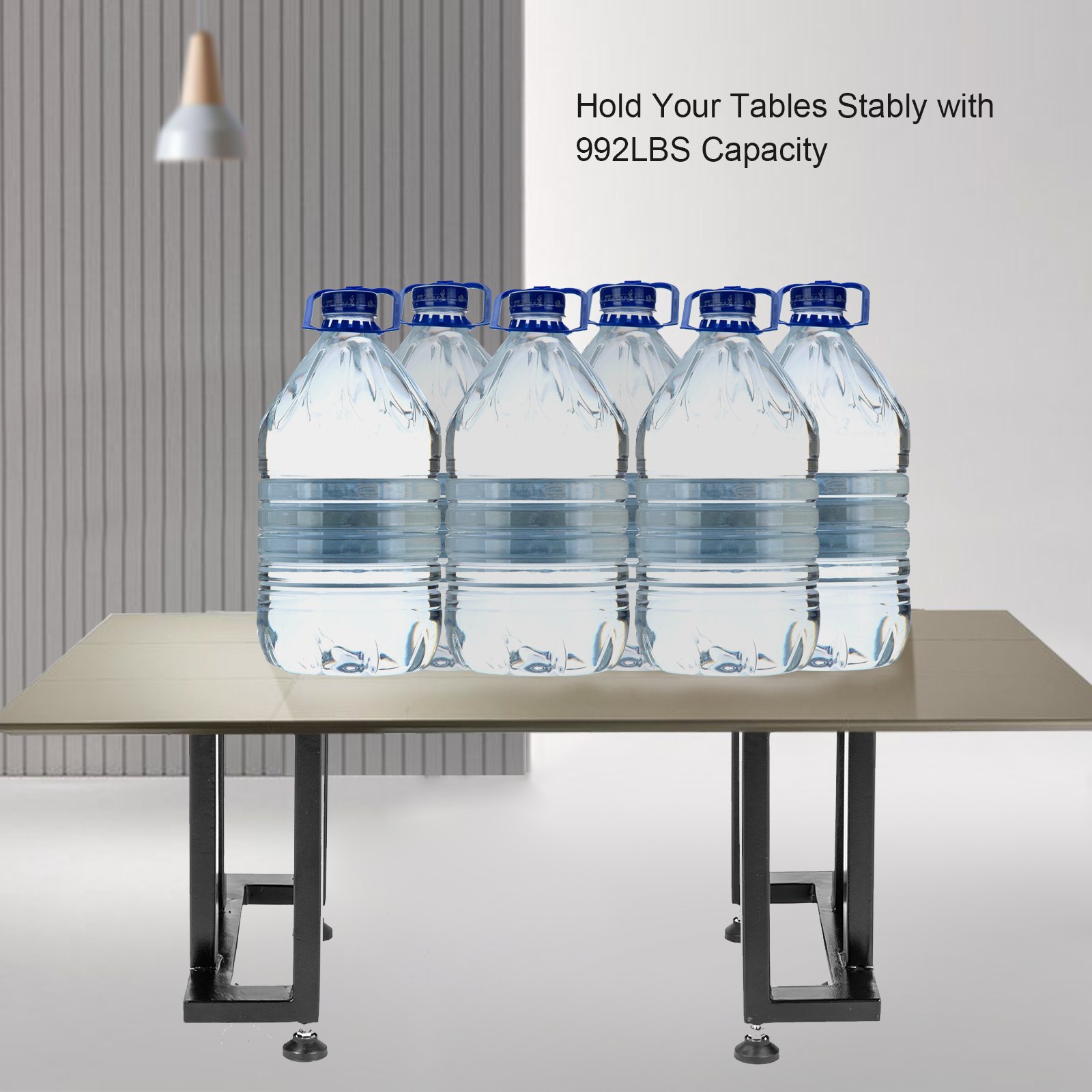 Vevor Tischuntergestell Tischbeine 2 Stk. C-form 45x15x71 Cm Eisen/stahl Schwarz