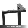 2x Tischgestell Gestell Tischbeine 72x51cm Stahl Schreibtischbeine Bänke