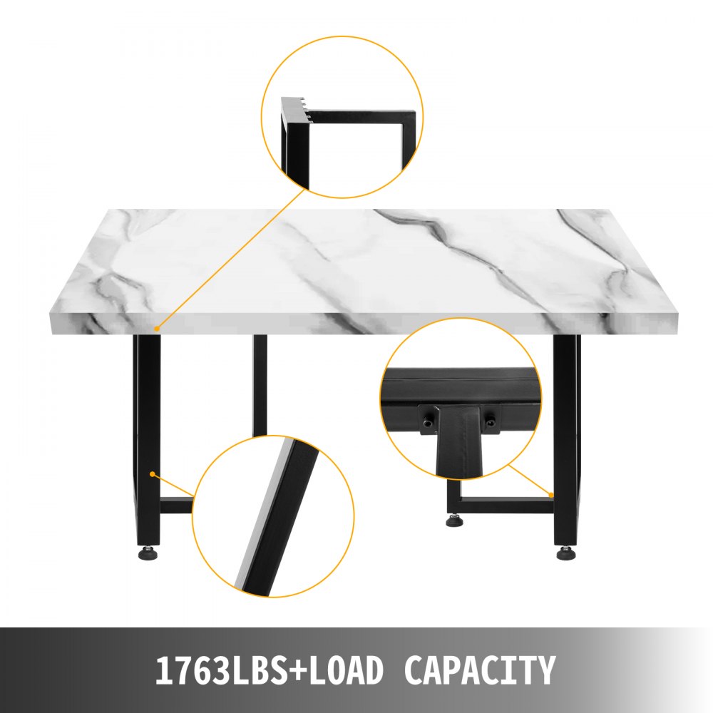 2x Tischgestell Gestell Tischbeine 72x46x38cm Schwarz Stahl Beistelltische