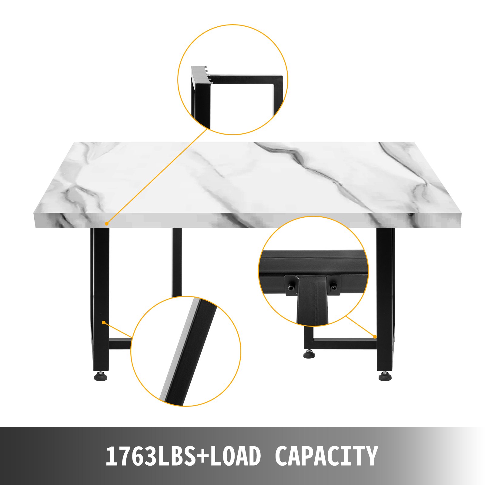 2x Tischgestell Gestell Tischbeine 72x46x38cm Schwarz Stahl Beistelltische