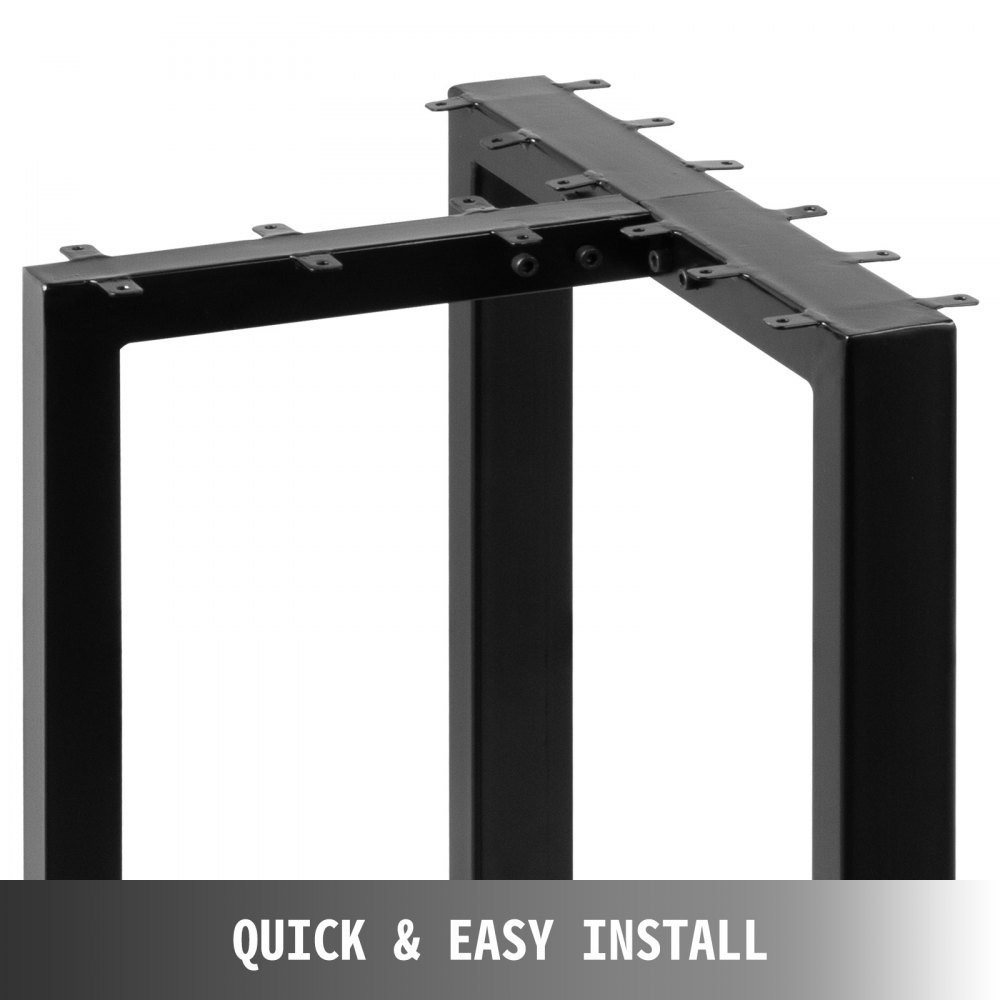 2x Tischgestell Gestell Tischbeine 72x72cm Industriedesign T-form Tv-schränke