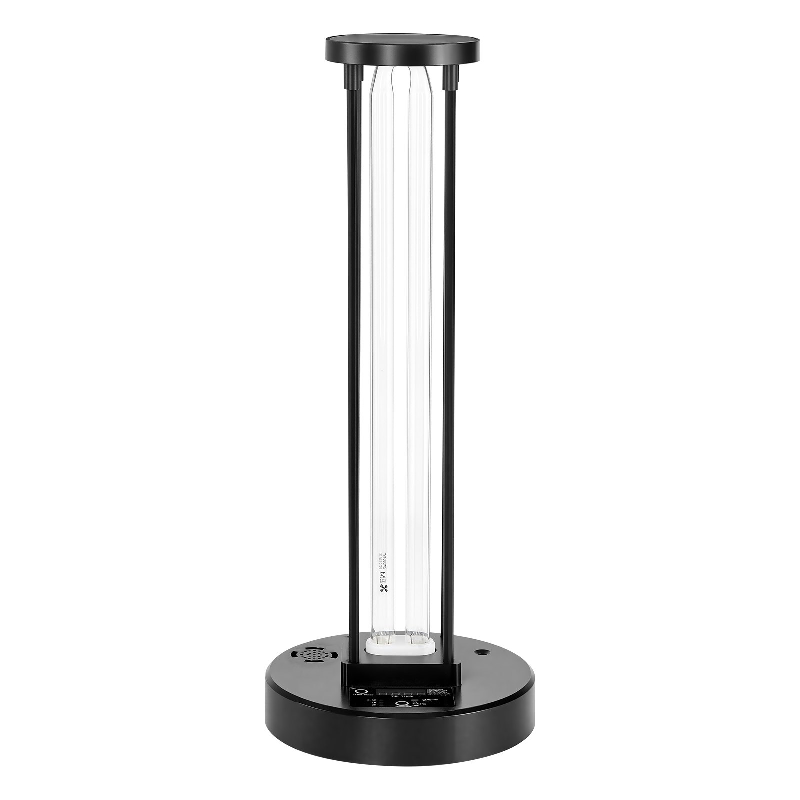 VEVOR ultraviolettes Licht 1 Stk. 36 W Ultraviolettlampe mit Ozonreiniger, UVO-Lampe mit 30/60/120 Minuten 3-Gang-Timer & Fernbedienung, für Wohnzimmer Schlafzimmer Hotel Schule Schwarz