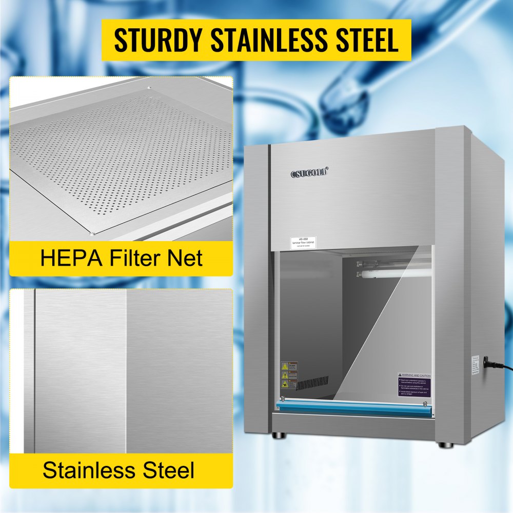 Vd650 Horizontale Laminar Flow Hood Luftstrom 0.25-0.45m/s Elektron Klasse 100