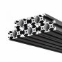 VEVOR 2040 Aluminium Profile 6 Stk. 2 m, Eloxierte V-Nut-Aluprofile nach EU-Standard, Hochfeste Strangpressprofile, Aluminiumschiene für 3D-Druckerteile, CNC-DIY-Werkbänke und Montage, Schwarz