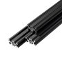VEVOR 2040 Aluminium Profile 6 Stk. 2 m, Eloxierte V-Nut-Aluprofile nach EU-Standard, Hochfeste Strangpressprofile, Aluminiumschiene für 3D-Druckerteile, CNC-DIY-Werkbänke und Montage, Schwarz