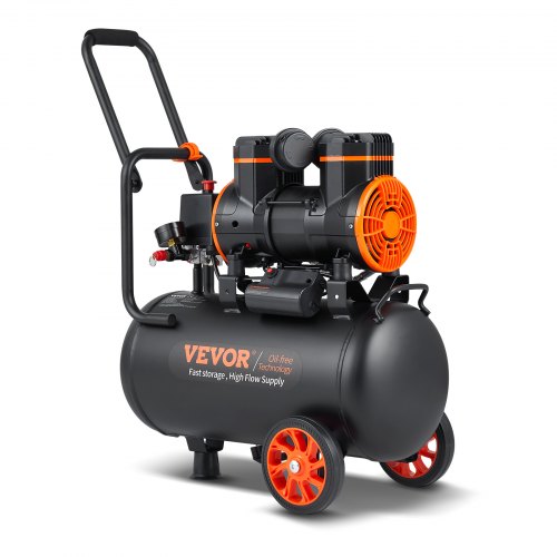 VEVOR 1450W Druckluftkompressor Flüsterkompressor Ölfrei Kompressor 24L 70dB