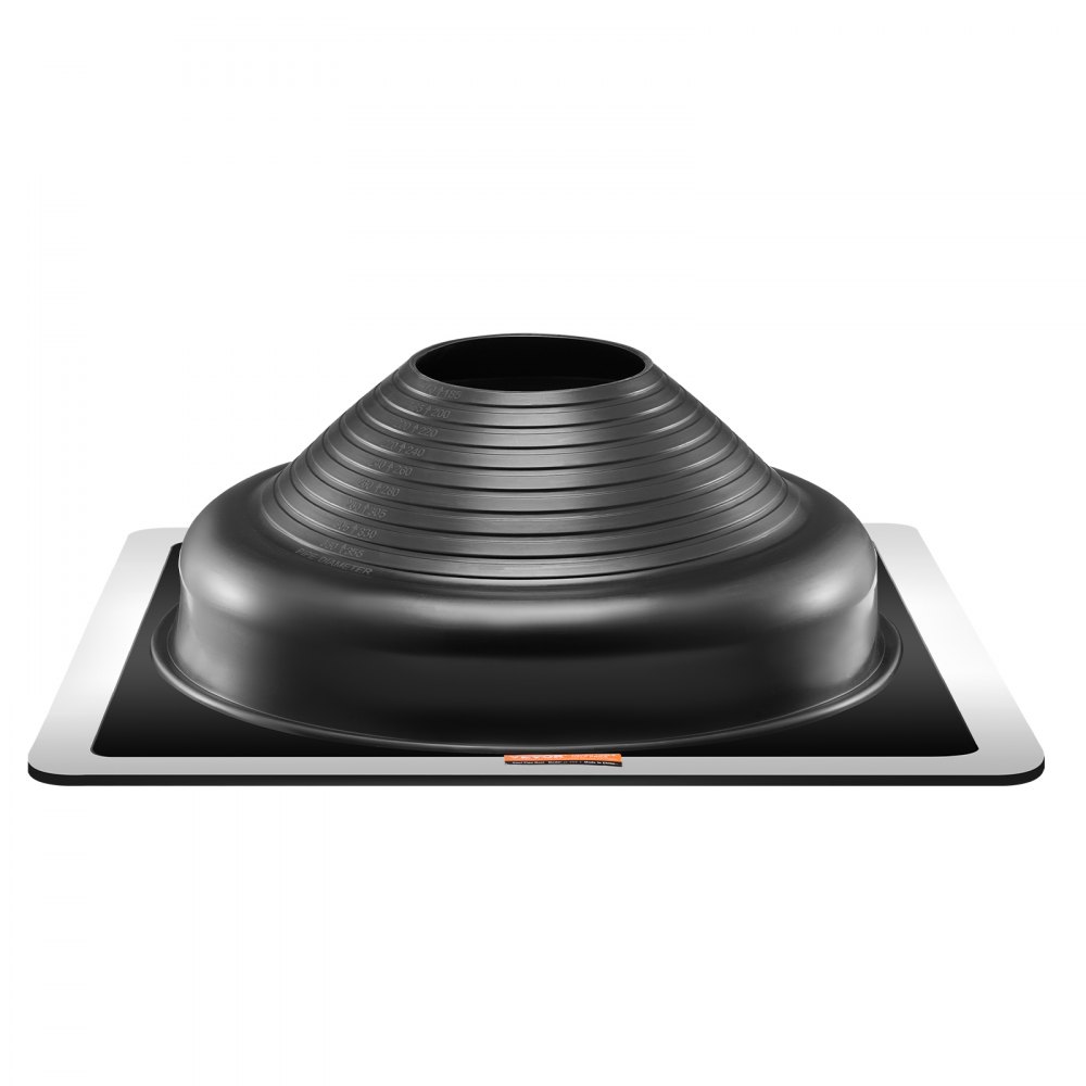 VEVOR 2-piece pipe collar set, suitable for pipe outer diameters from 170 to 355 mm, EPDM roof penetration, roof sealing flange -55 to 100℃, for chimneys, wood stoves & external ventilation pipes