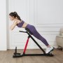 VEVOR multifunktionale Hyperextensionsbank Rückenstrecker Rückenverlängerung römischer Stuhl (Kohlenstoffstahl) 158 kg belastbare rollbare Rückentrainer Fitness-Hantelbank Heim-Fitnessstudio