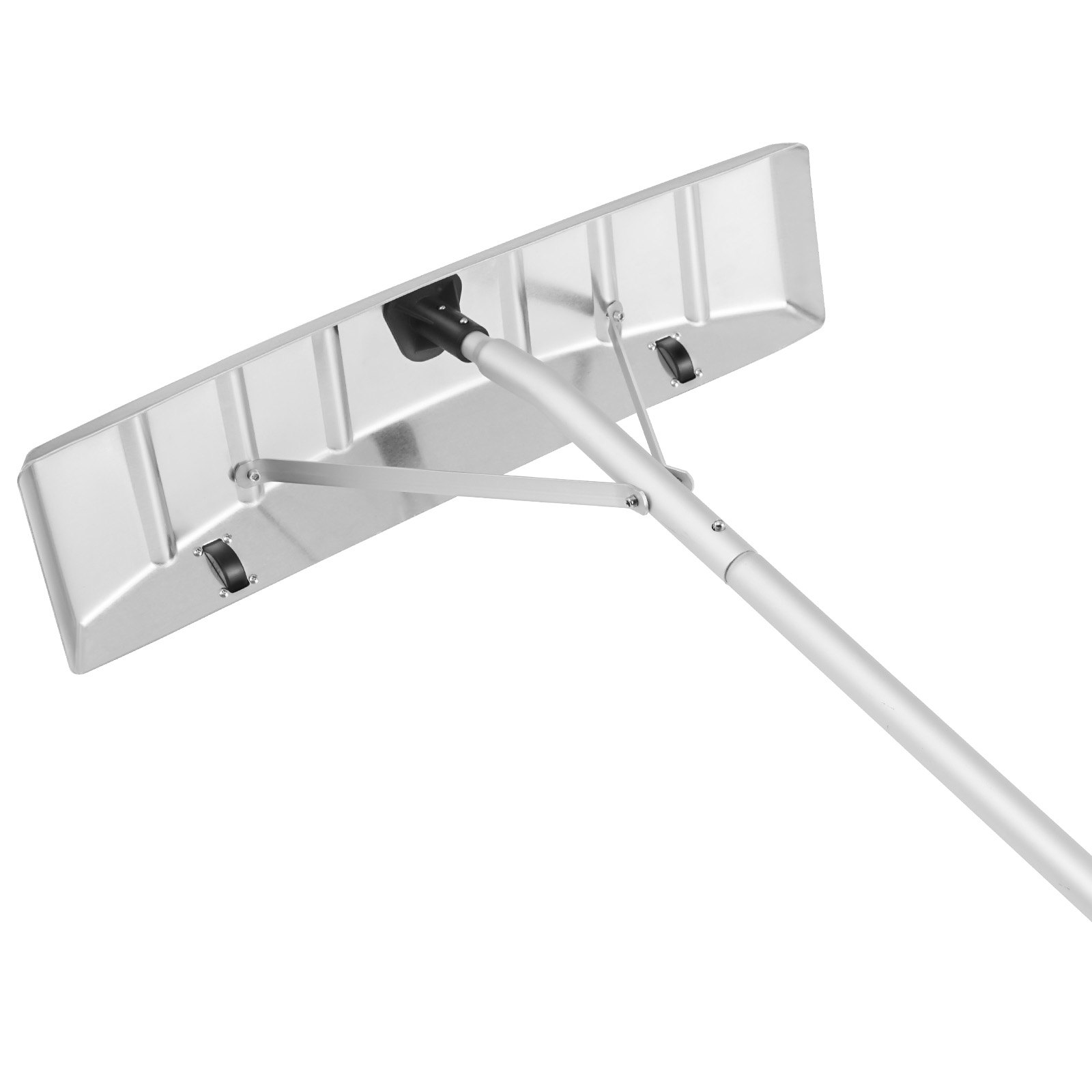 VEVOR Schneeschaufel Dach 64 cm, Einstellbereich 1,52 bis 6,4 m, Dachschneeräumer aus Aluminium und ABS Schaufel, Schneeschieber mit Schutzrädern und rutschfestem Griff Schneeräumer Dachräumer